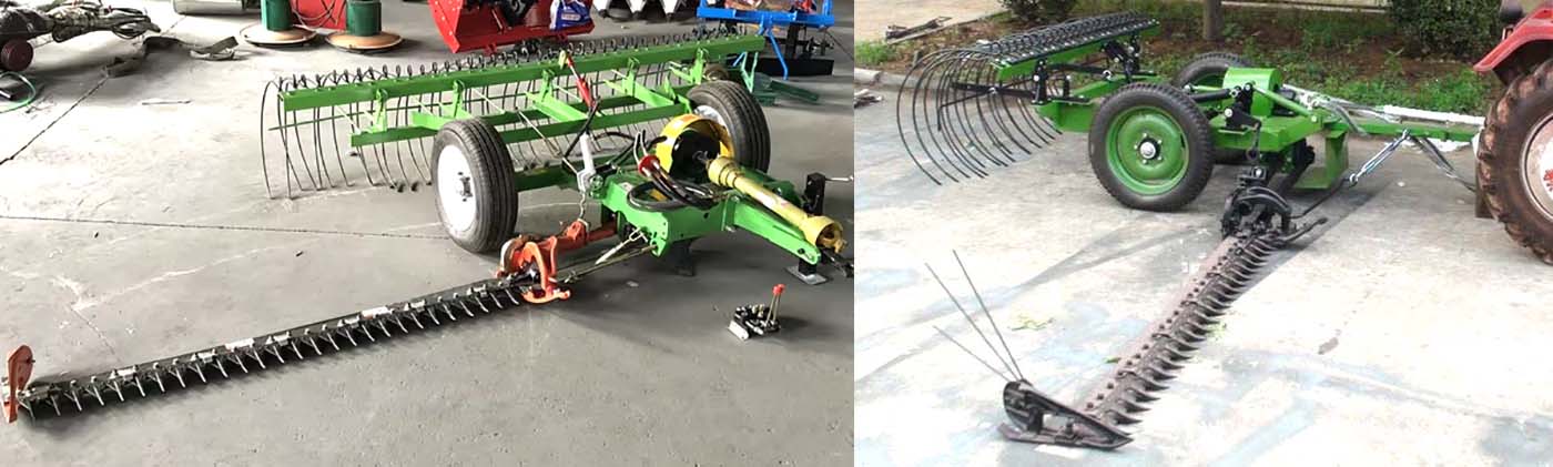 Mower with Rake Grass Cutting Mower with Rake Grass Cutting